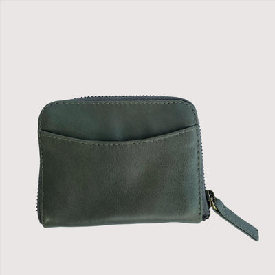 Olive Leather Claire Card Wallet