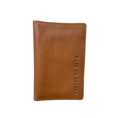 Tan Leather Passport Wallet