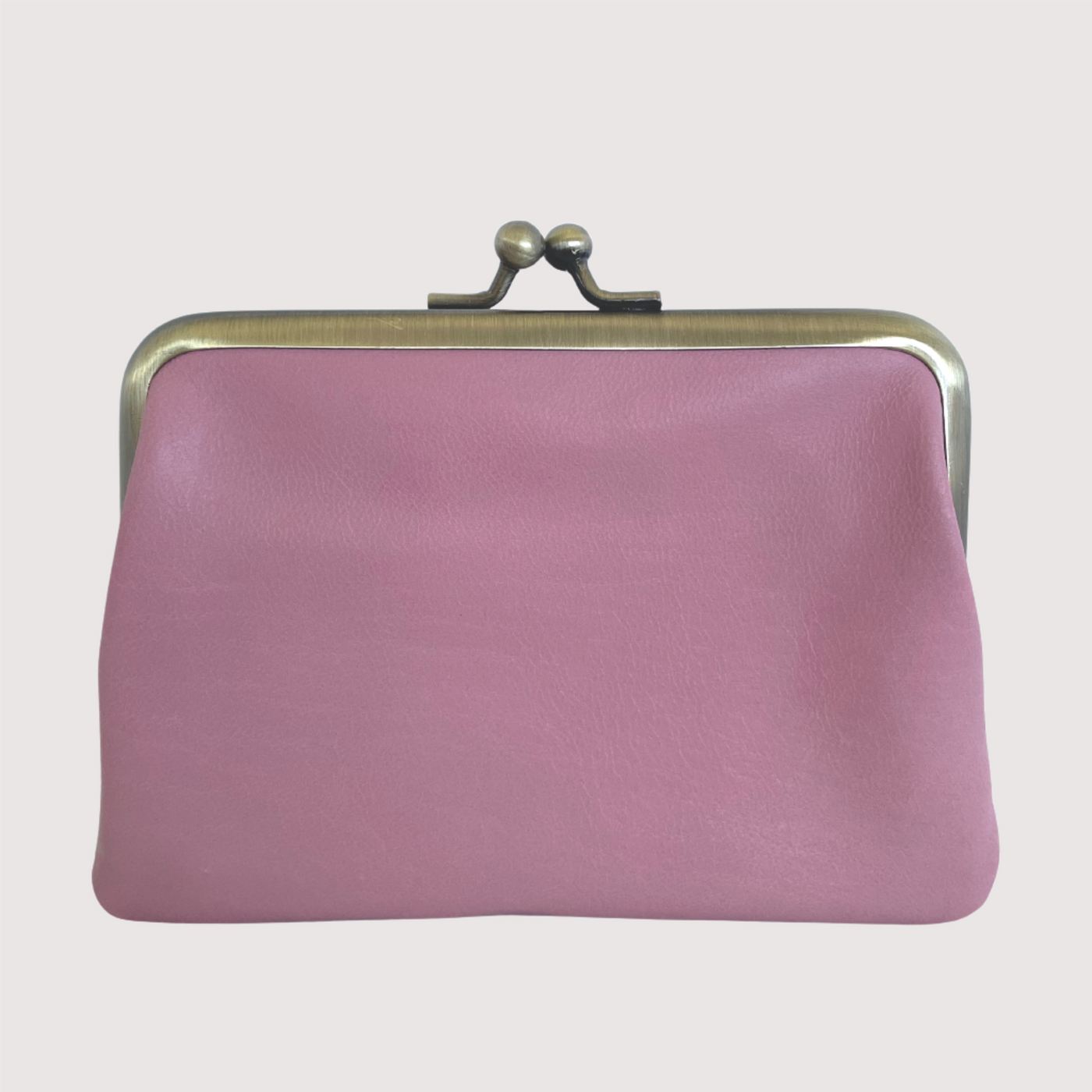 Pastel Pink Leather Penny's Purse