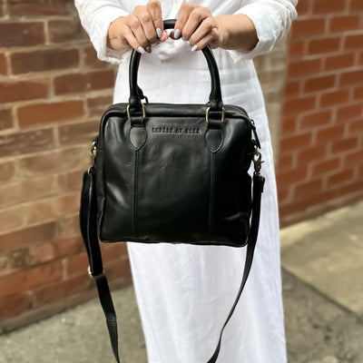 Black Leather Lilli Handbag