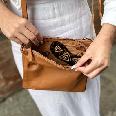 Tan Leather Beverley Handbag
