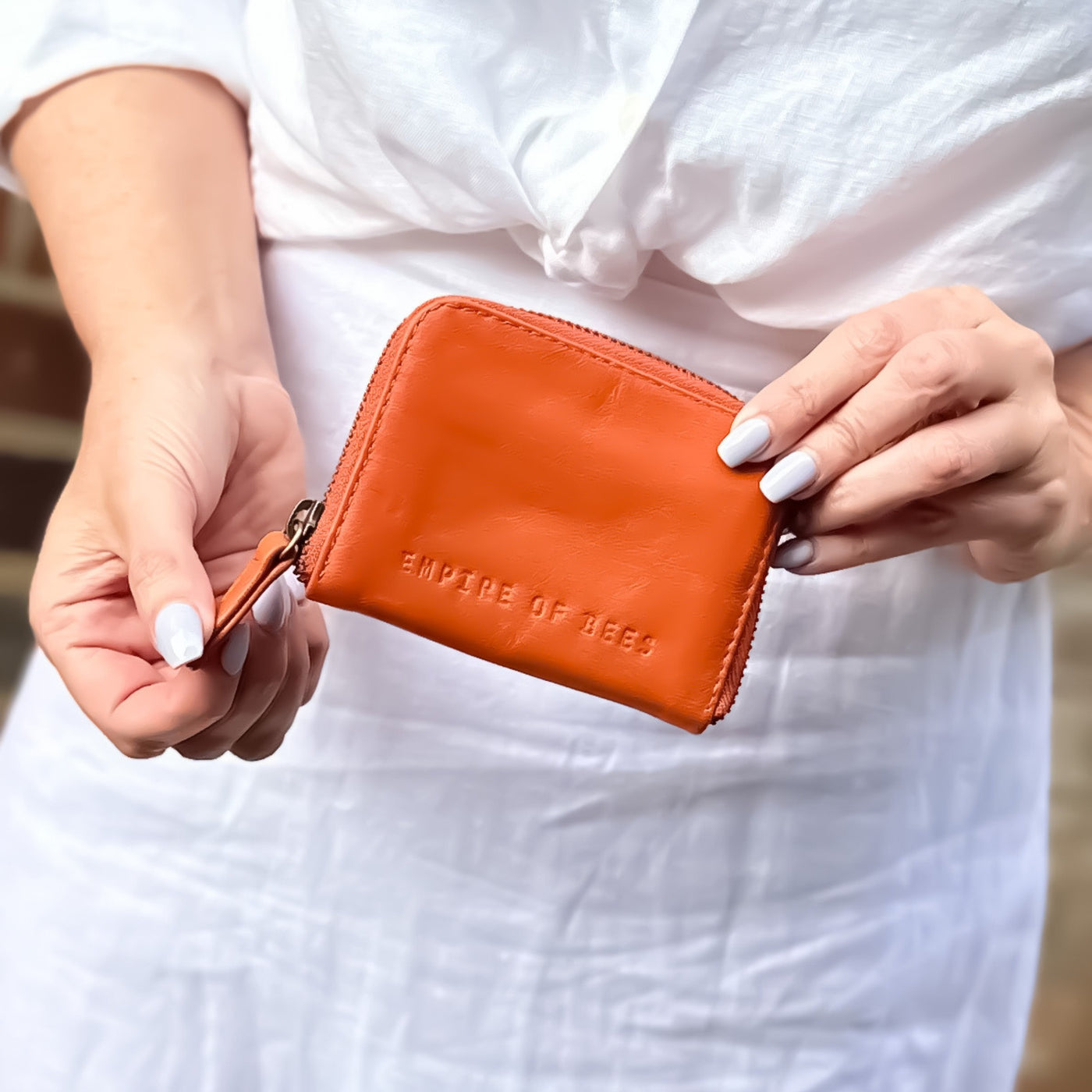 Persimmon Leather Claire Card Wallet