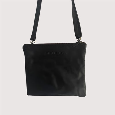 Black Leather Beverley Handbag