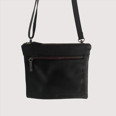 Black Leather Beverley Handbag