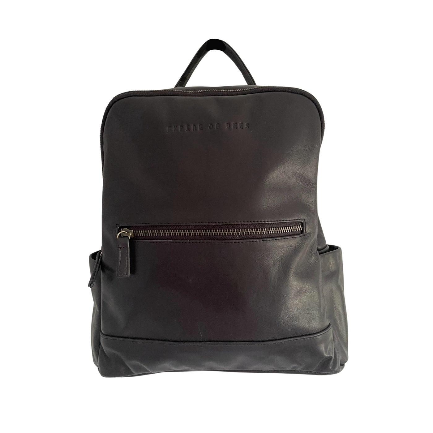 Black Leather Florence Backpack