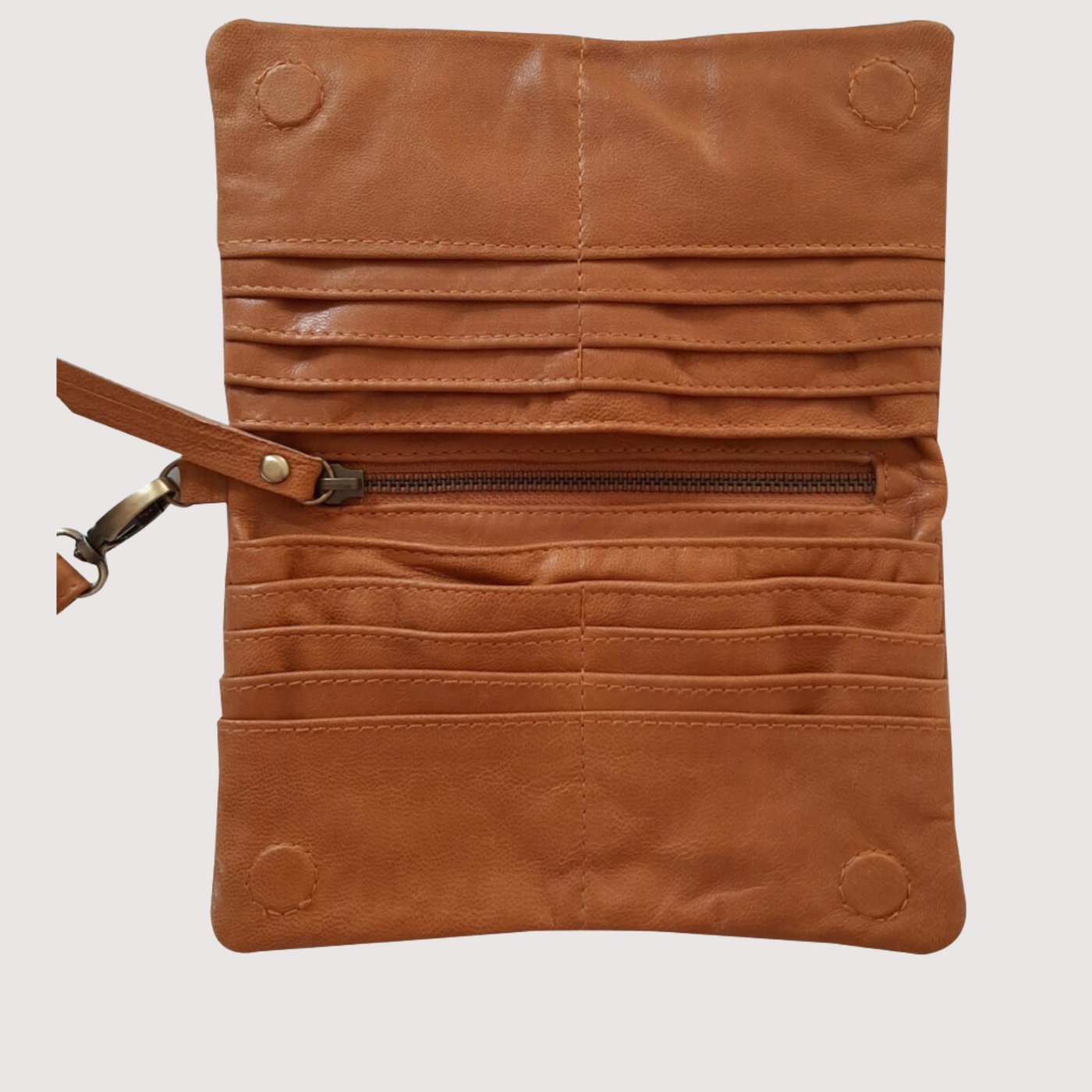 Tan Leather Allegra Wallet