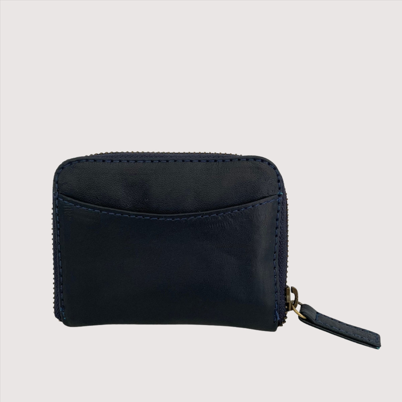 Navy Leather Claire Card Wallet