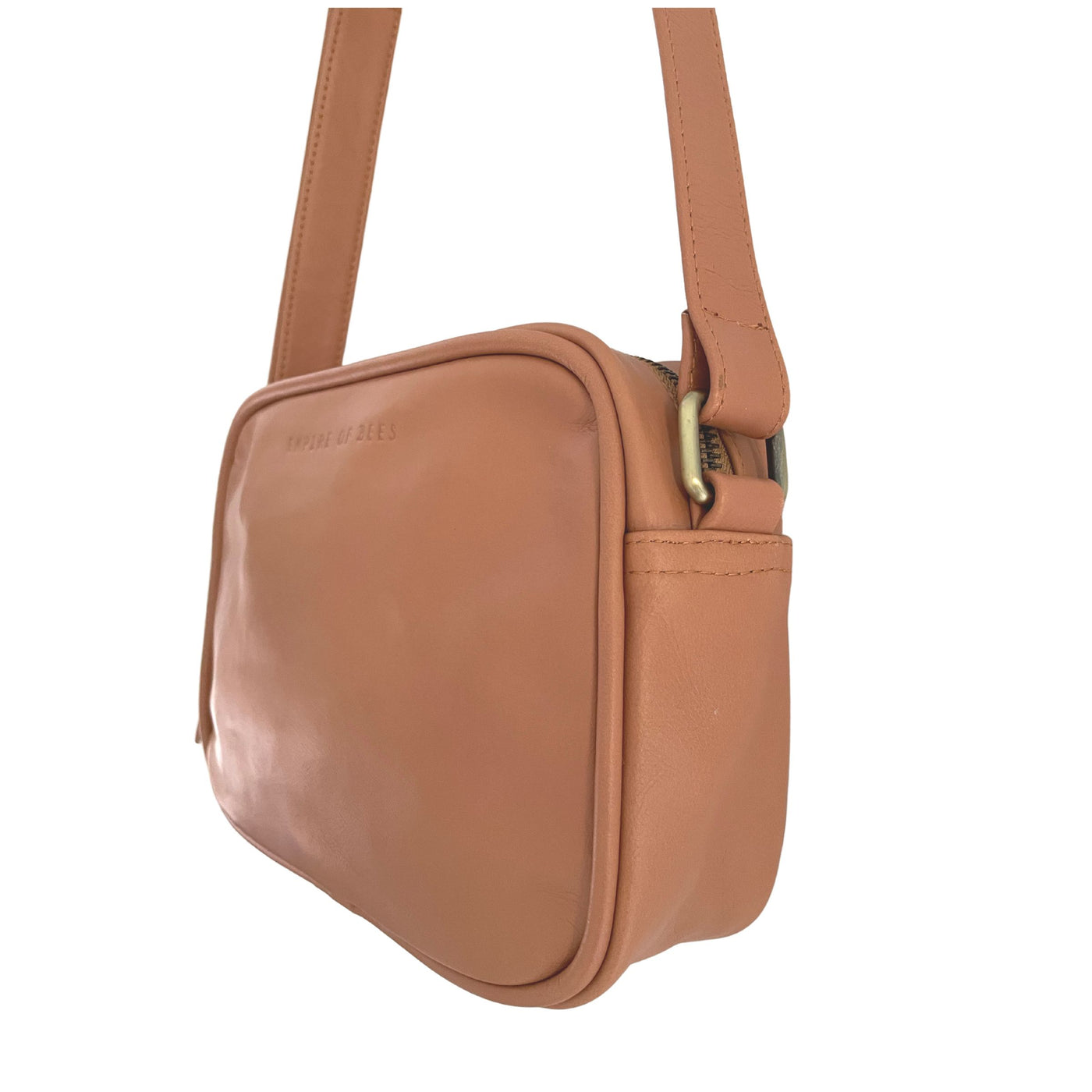 Tan Leather Holly Cross-Body Bag