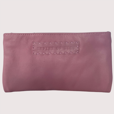 Pastel Pink Leather Maggie Wallet