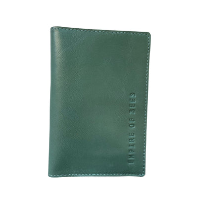 Moss Leather Passport Wallet