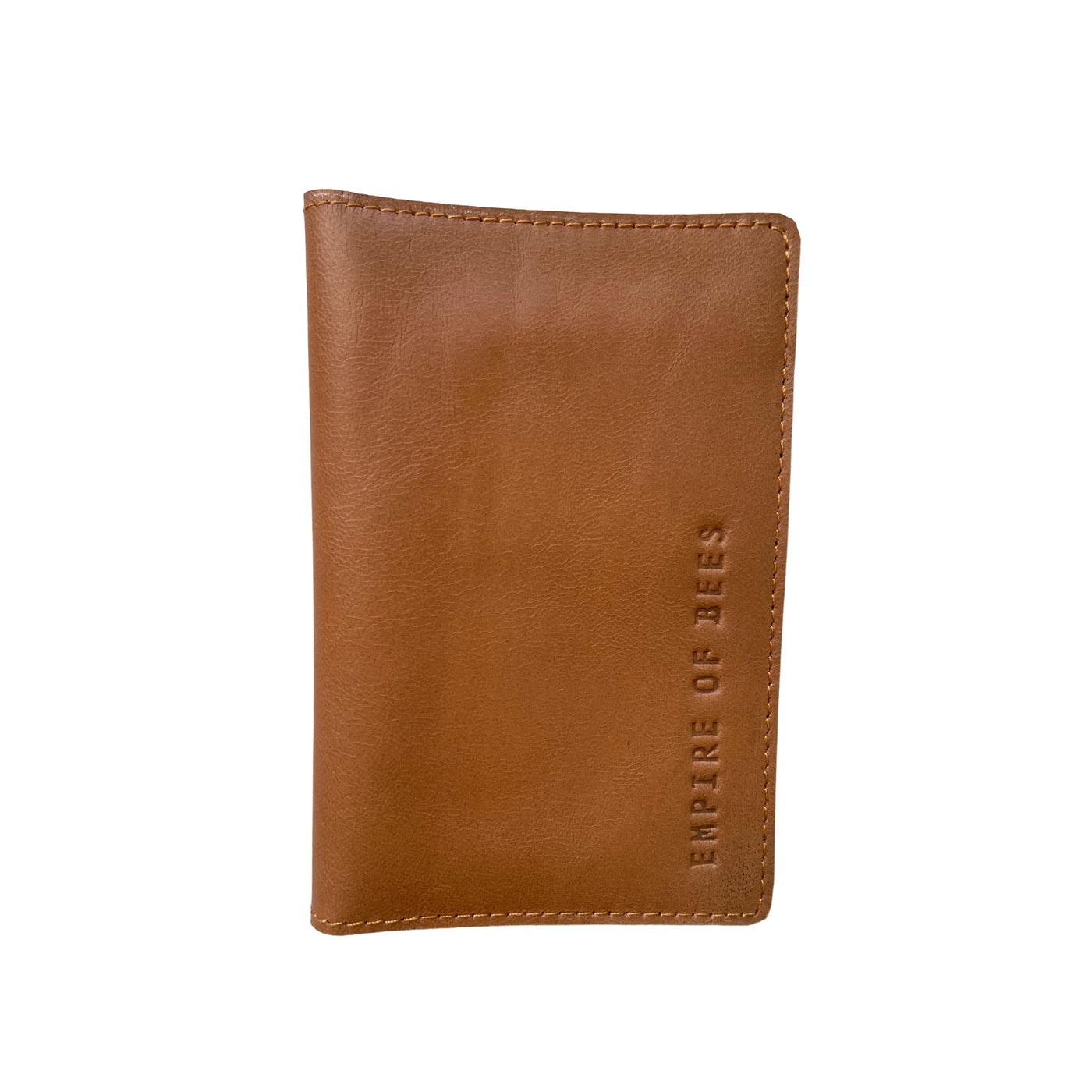 Tan Leather Passport Wallet
