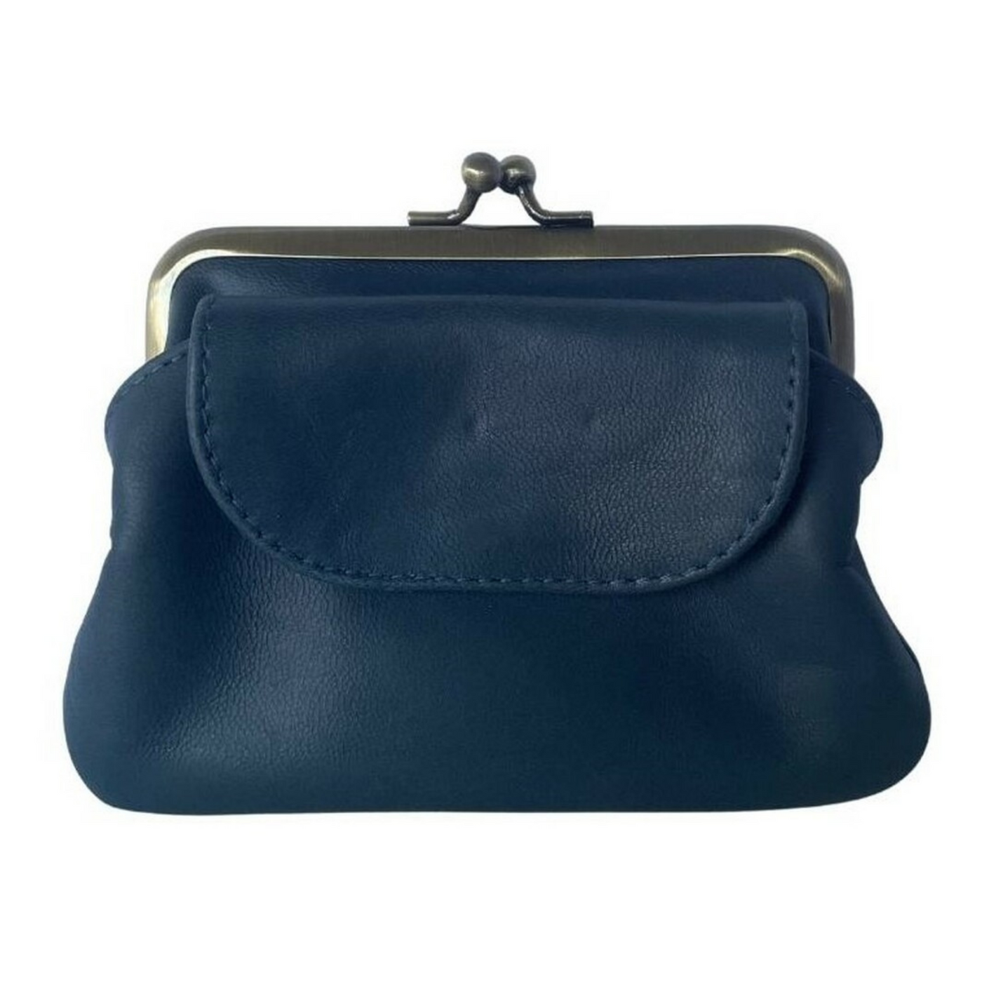 Navy Blue Leather Penny's Purse